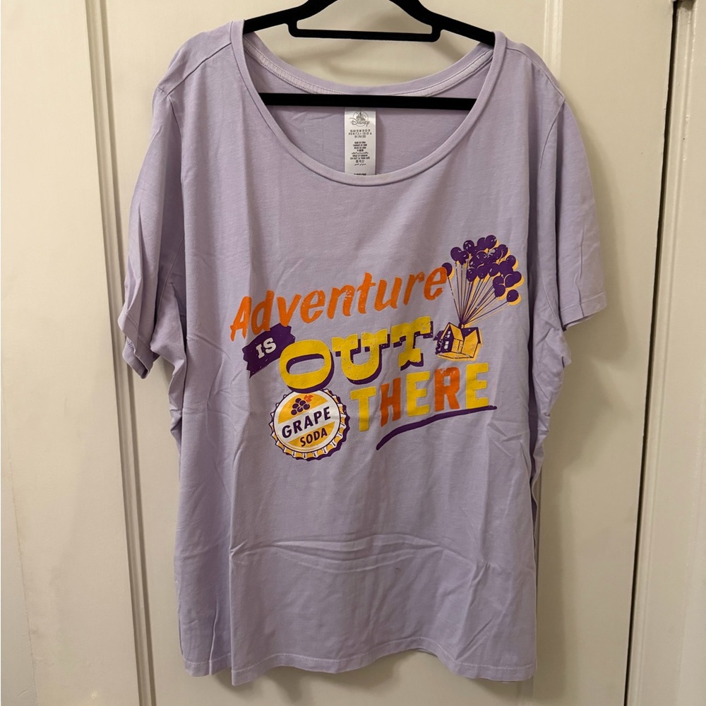 Disney Lavender 'Adventure Is Out There' Grape Soda Graphic Tee